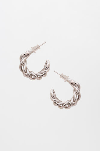 Silver Brass Earring, , image 1
