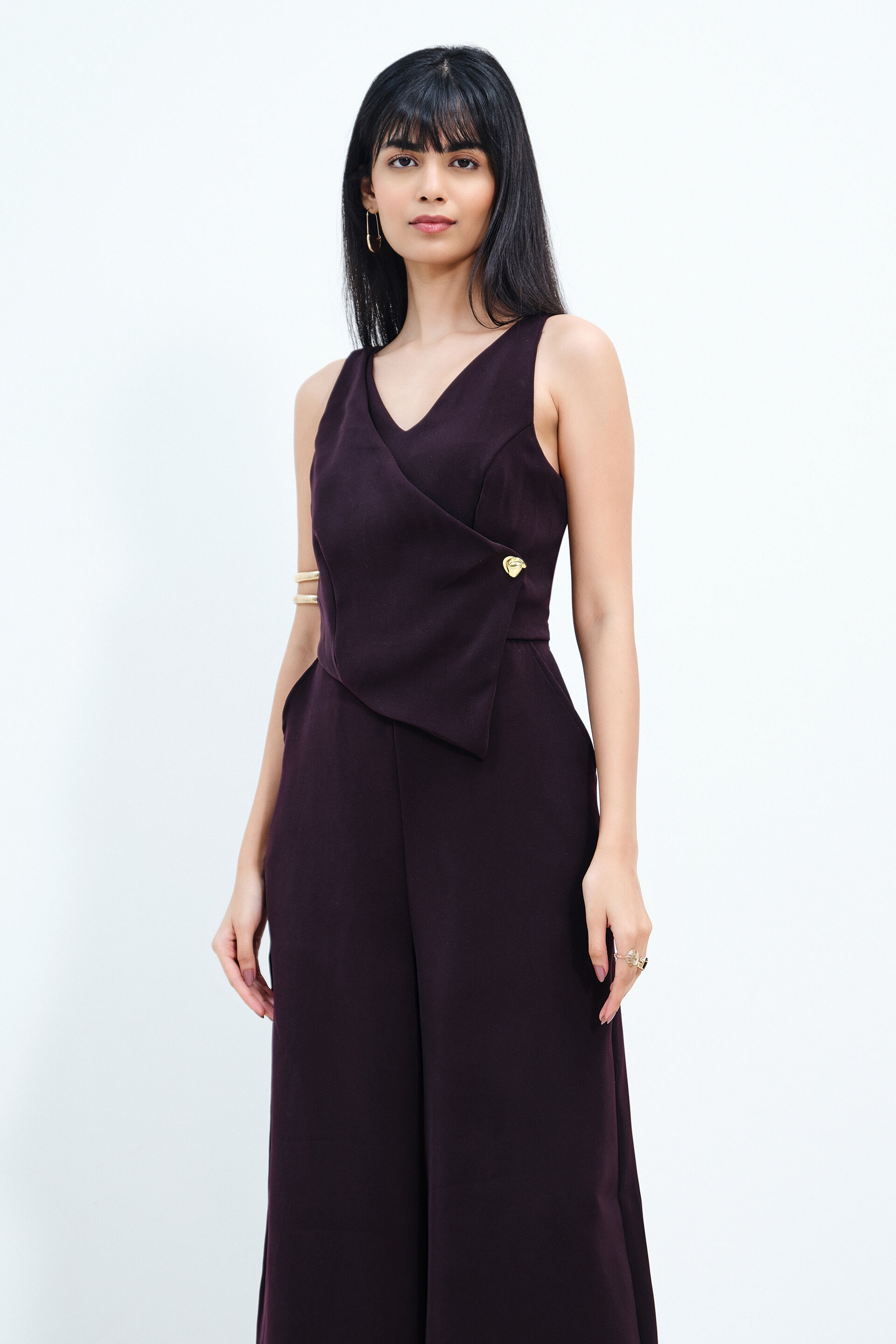 Merry Mulberry Jumpsuit, Plum, image 3