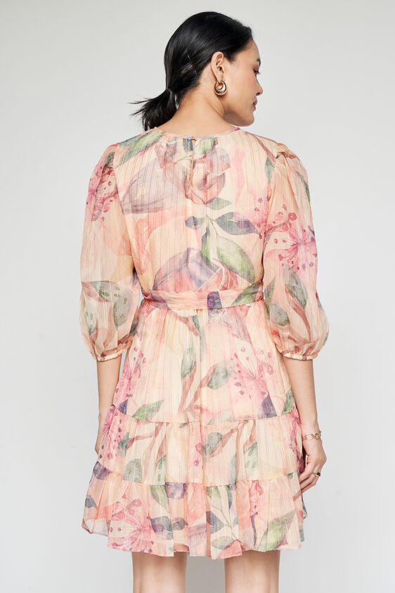 Rose Quartz Trapeze Dress, Pink, image 4