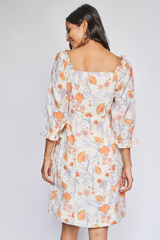 Multi Floral Straight Dress, , image 6