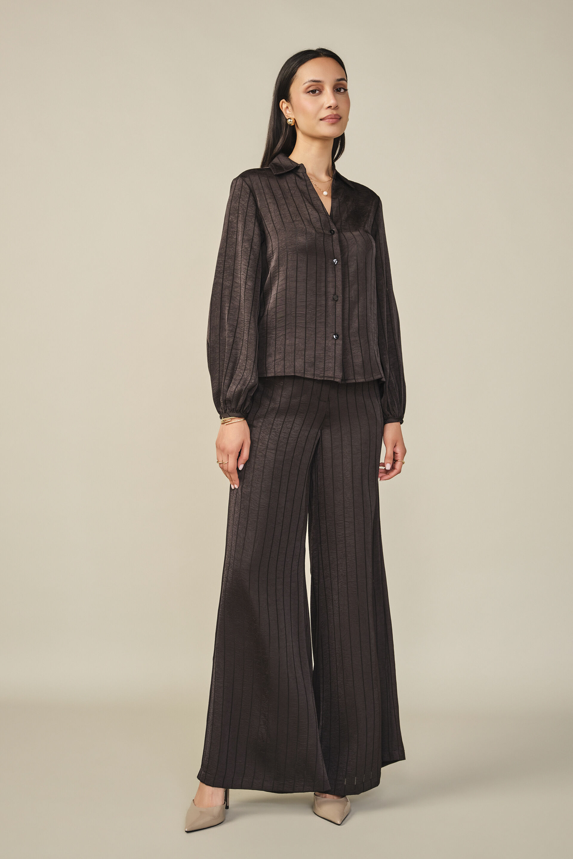 Wrap Tie-up Co-ord in Black