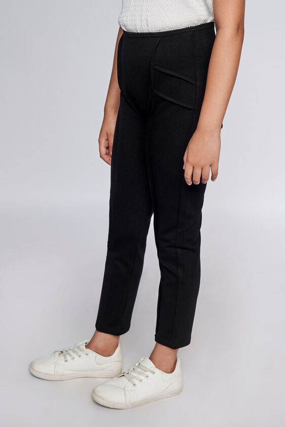3 - Black Solid Straight Bottom, image 3