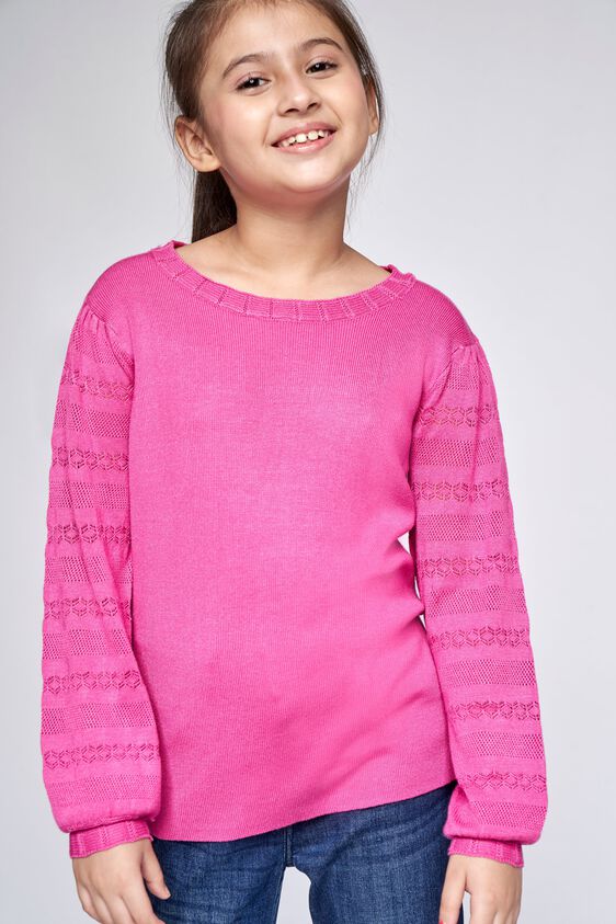 2 - Magenta Solid Straight Top, image 2