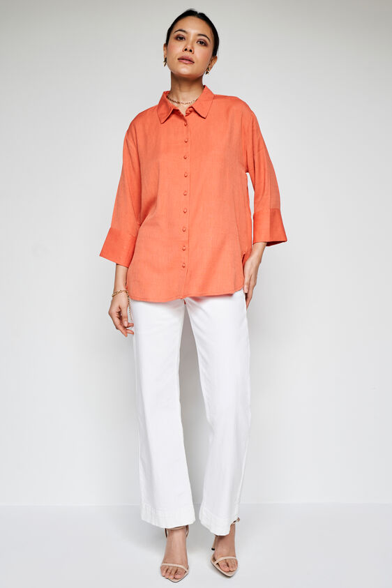 Flame Of Sunset Top, Orange, image 2