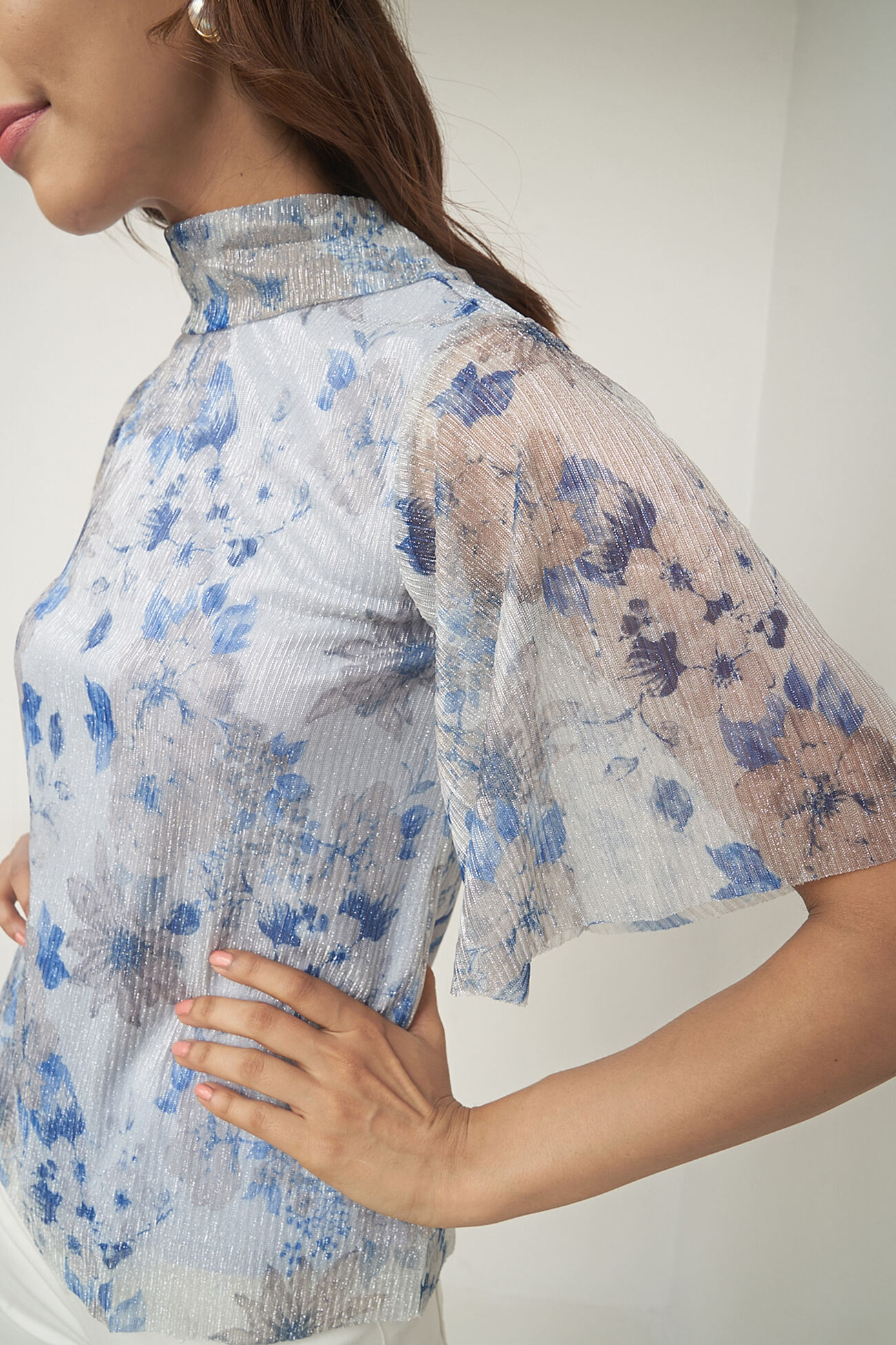 Multi Color Floral Straight Top, Multi Color, image 5
