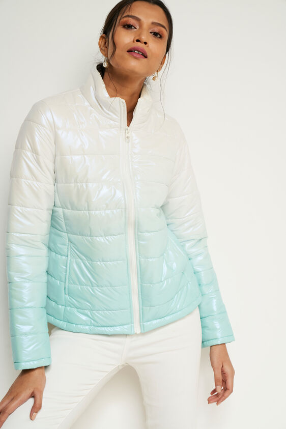 Mint Self Design Straight Jacket, Mint, image 5