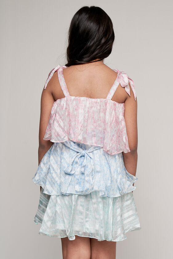 Multi Color Floral Flared Dress, Multi Color, image 10