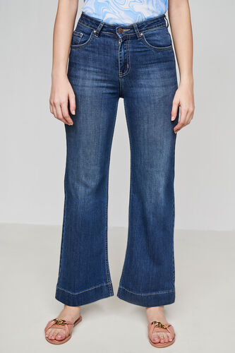 Midnight Blue Solid Straight Bottom, Midnight Blue, image 1