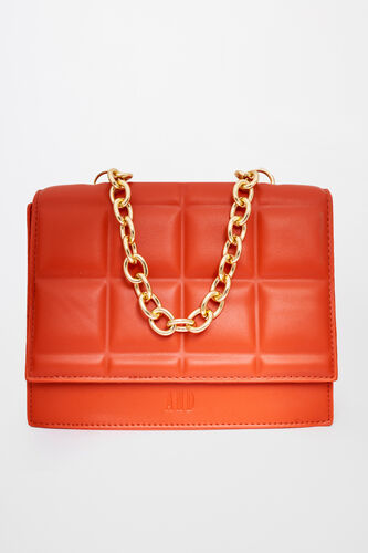 Rust Polyurethane Ladies Purse L, , image 1