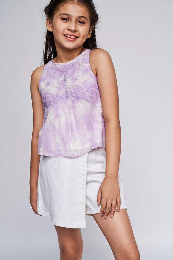 1 - Lilac Tie & Dye Flared Top, image 1