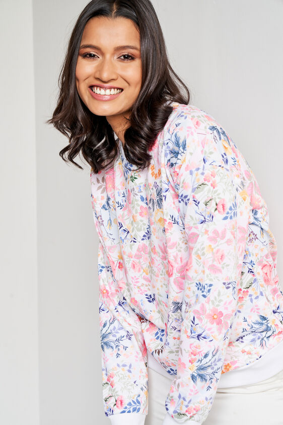 Multi Color Floral Straight Top, Multi Color, image 4