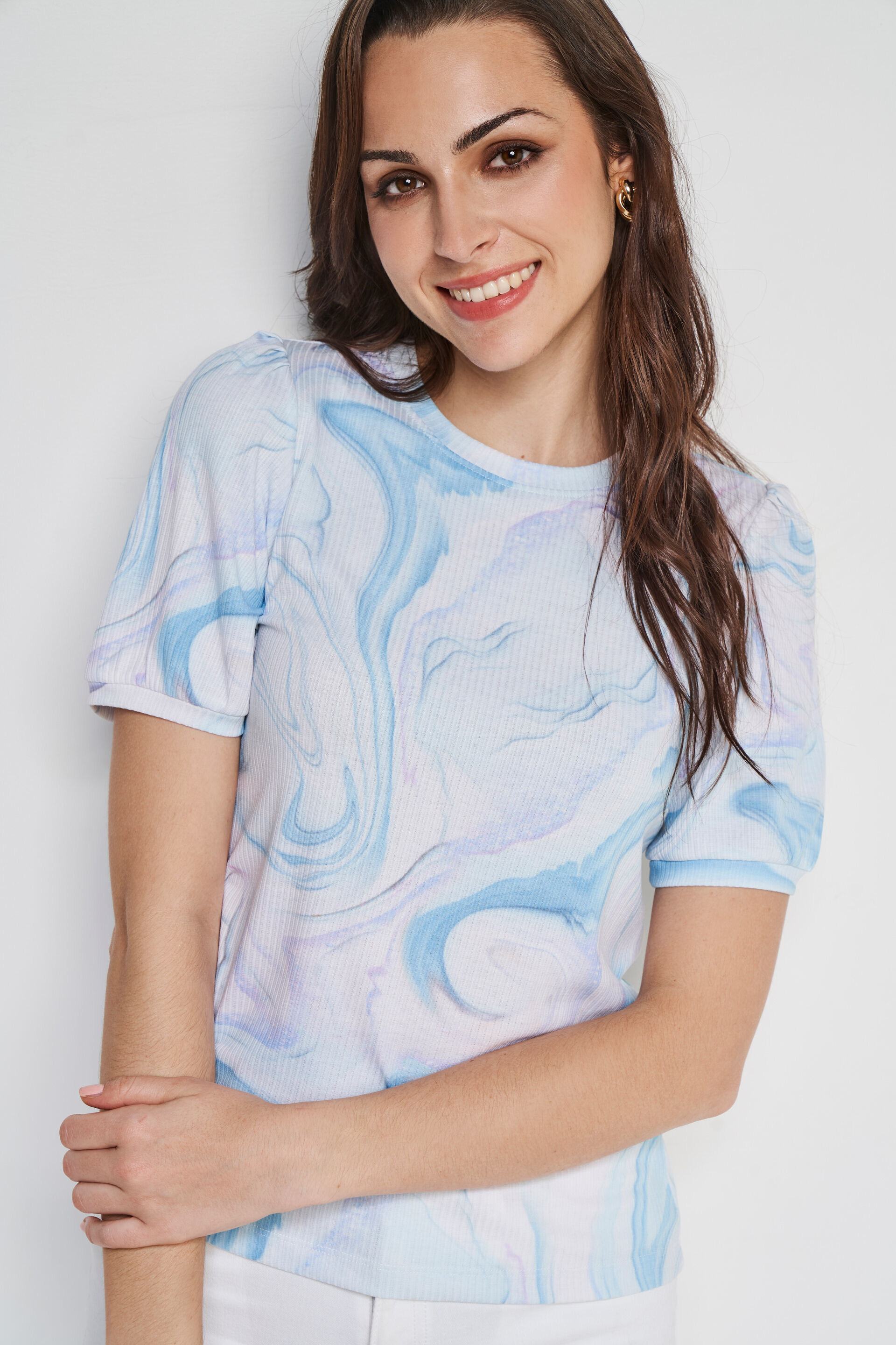 Multi Color Abstract Straight Top, Multi Color, image 5