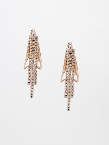 Gold Brass Earring, , image 1