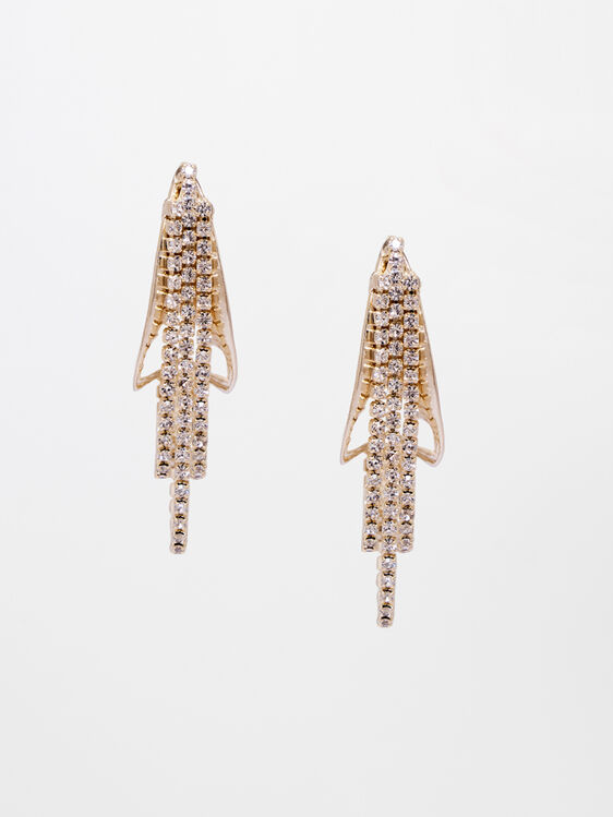 Gold Brass Earring, , image 1