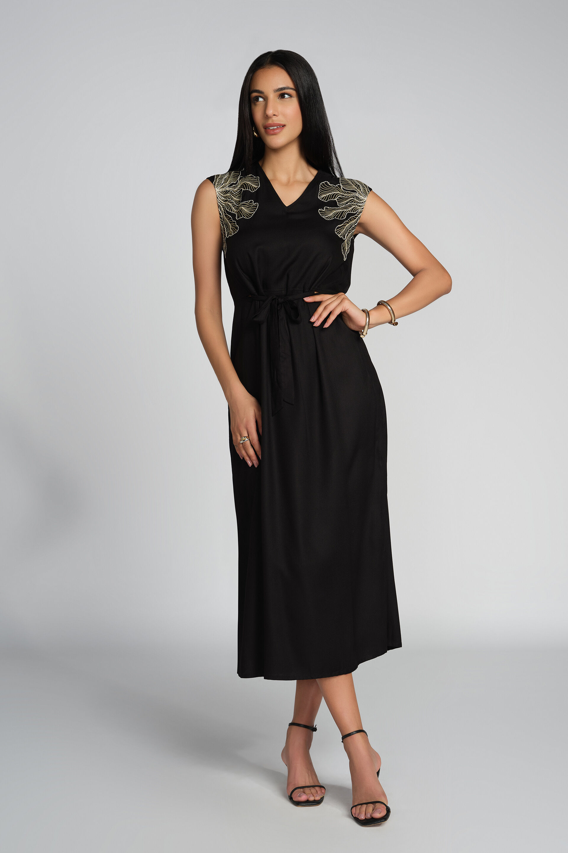 Tamala Dress, Black, image 3