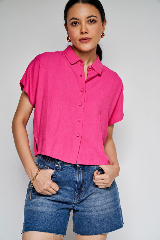 Flamingo Crop Top, Pink, image 3
