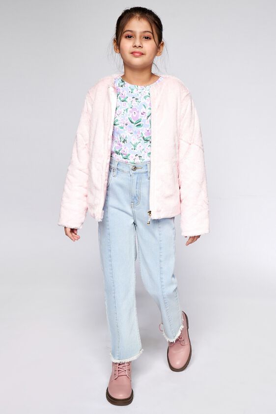 2 - Pink Solid Straight Jacket, image 2
