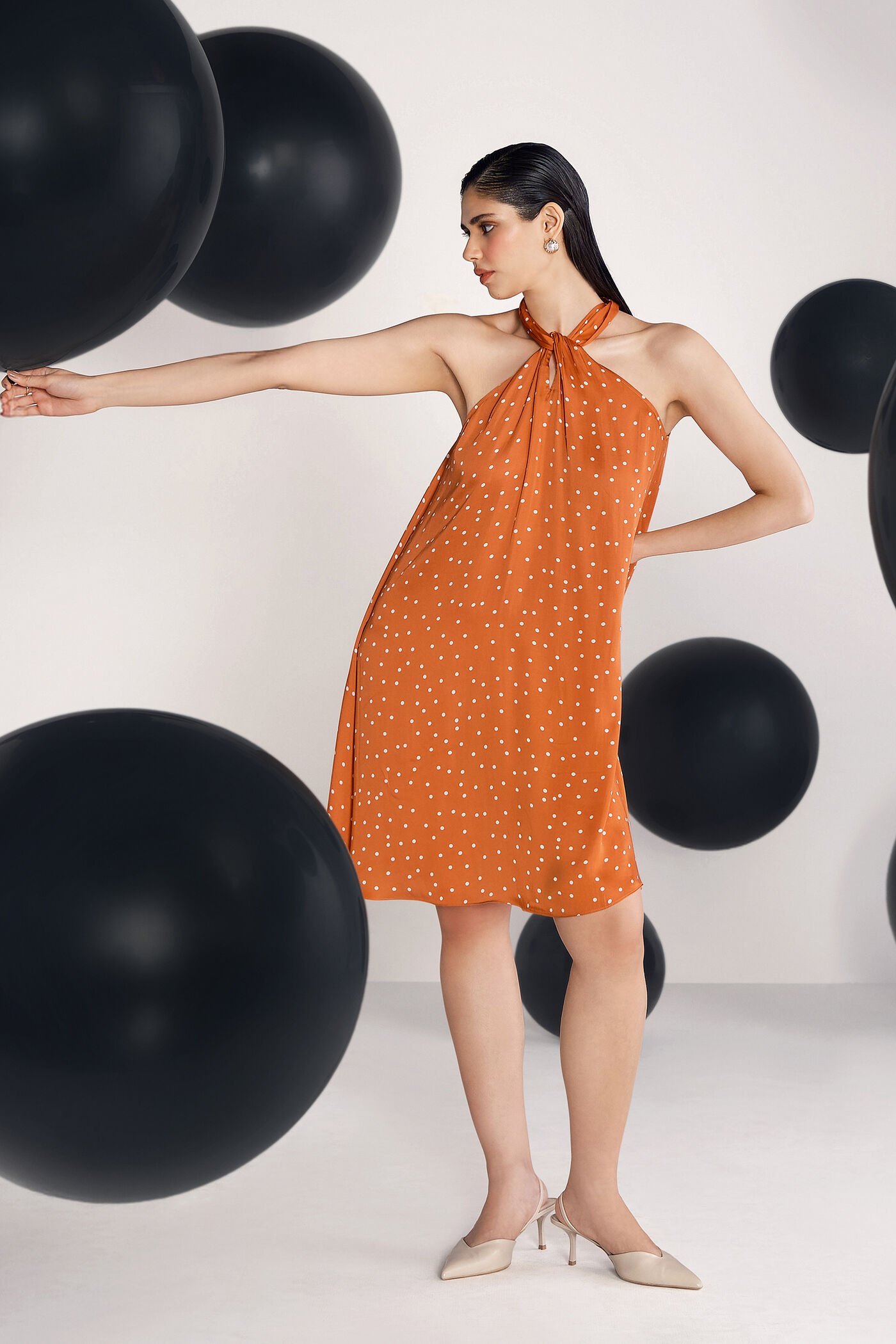 Holiday Polka Modal Dress