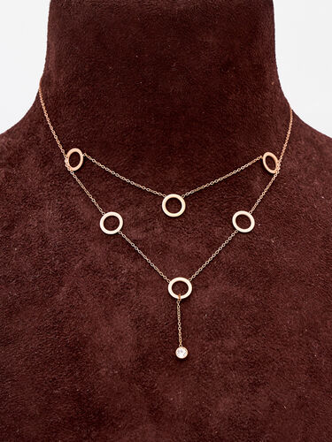 Gold Brass Necklace, , image 1