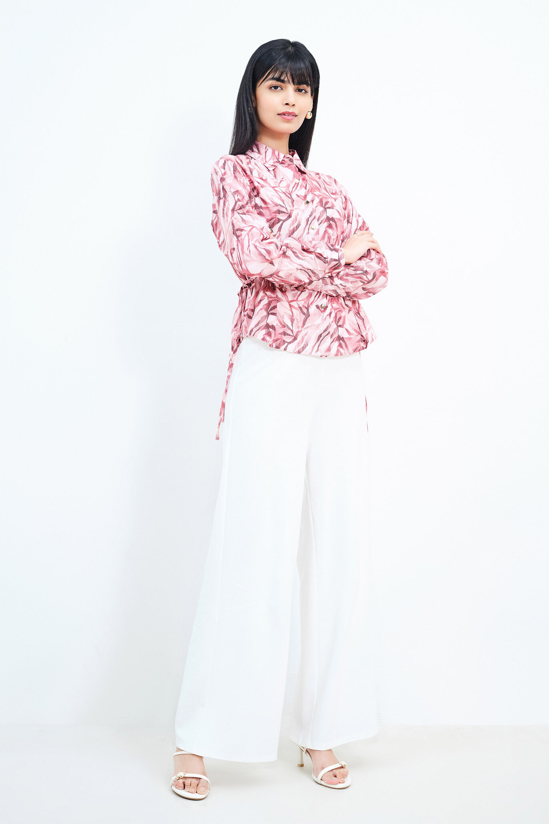 Pretty Pink Printed Shirt, Pink, image 1