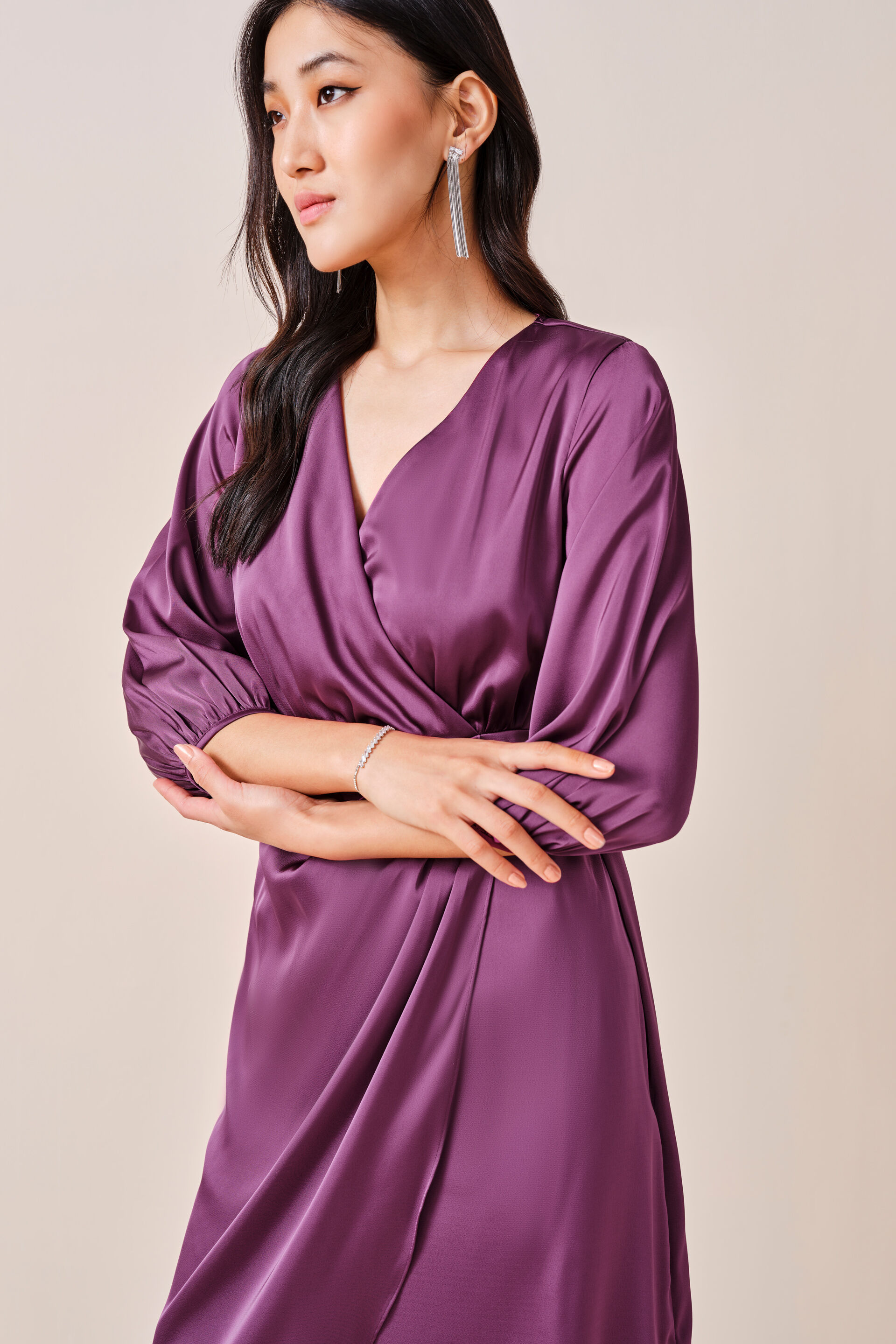 Berry Days Dress, Purple, image 7