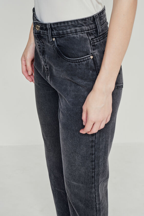 Charcoal Solid Straight Bottom, Charcoal, image 3