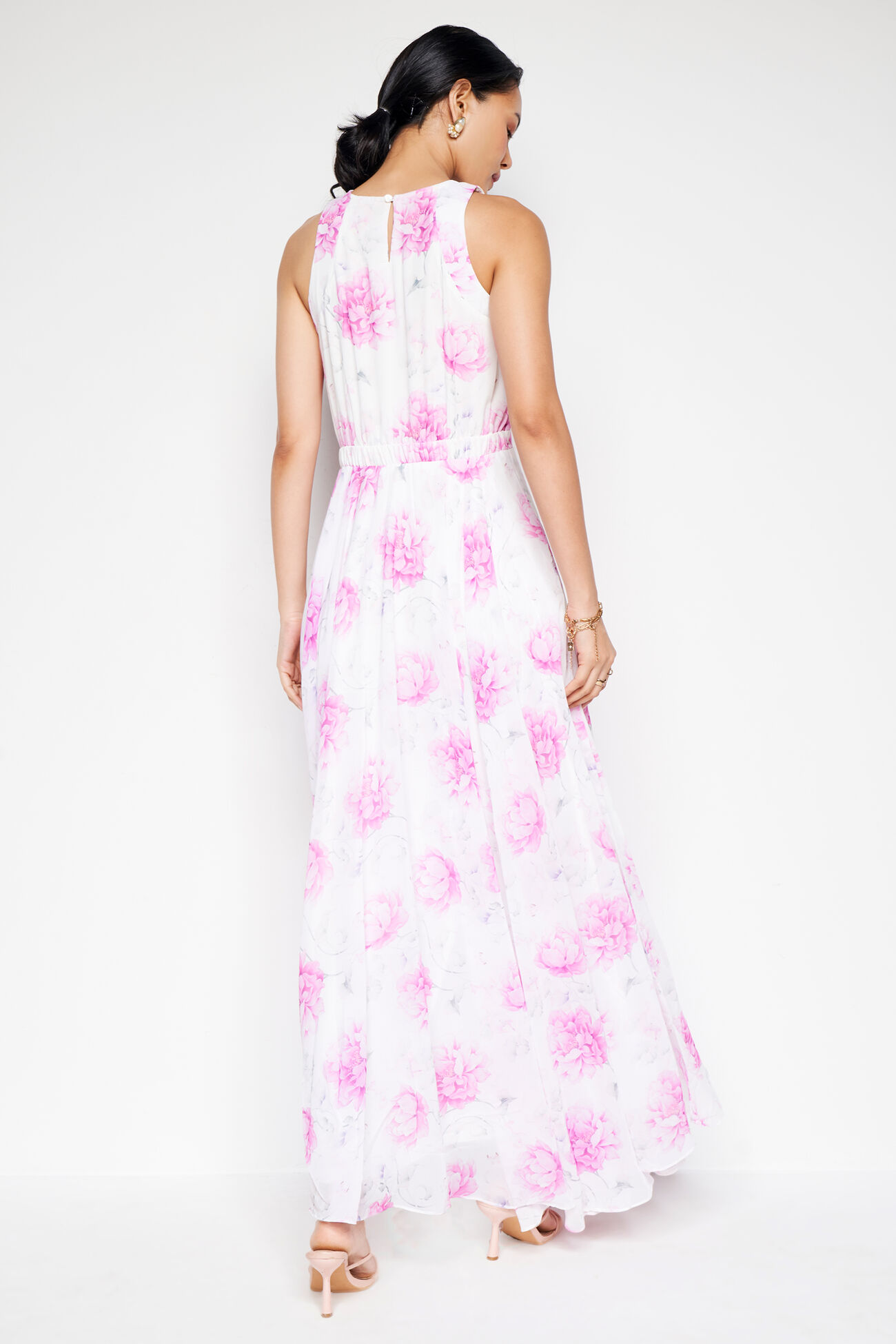 Iconic Floral Maxi Dress, Pink, image 6