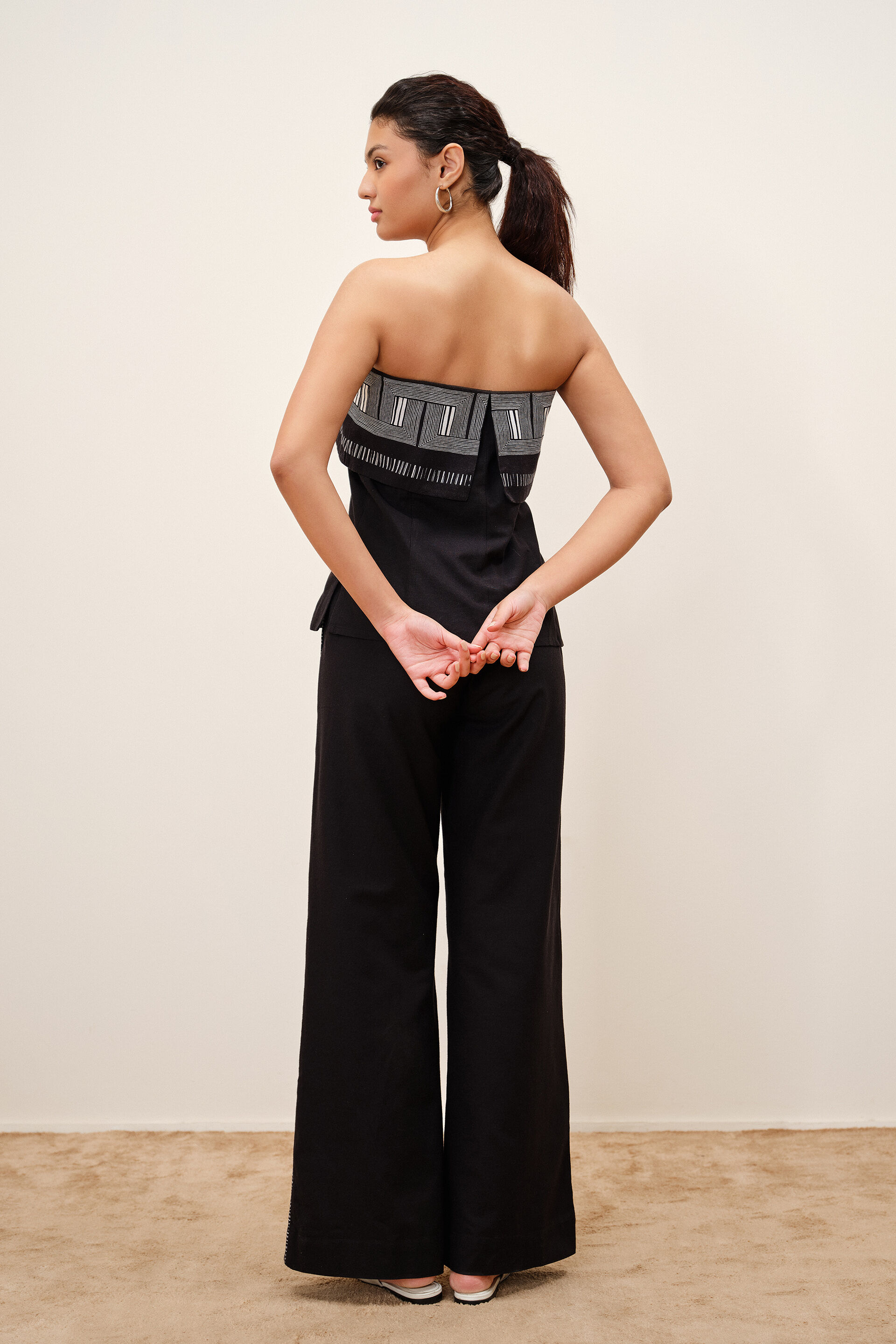 Ariana Black Co-ord Set, Black, image 5