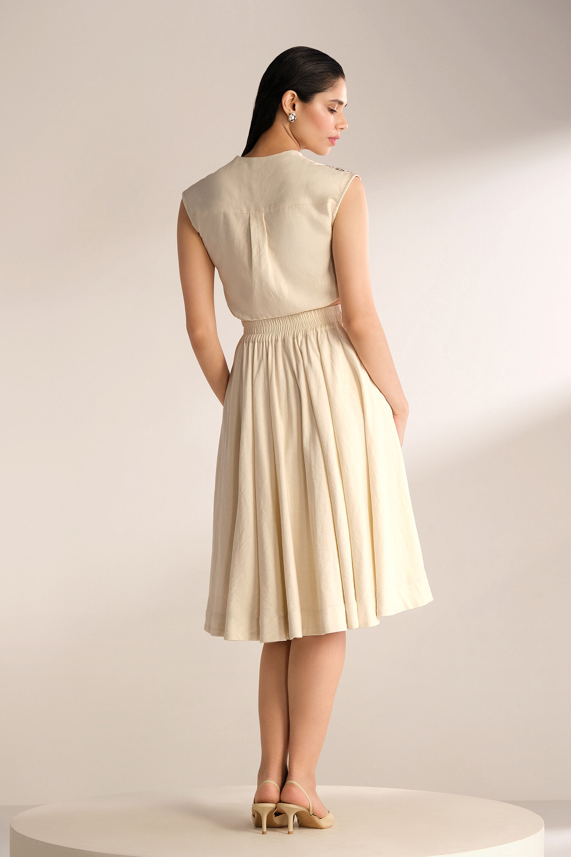 Jolanta Skirt Set, White, image 5