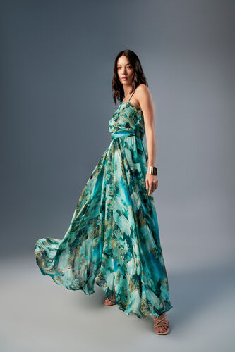 Bree-easy Maxi Dress, Turquoise, image 1
