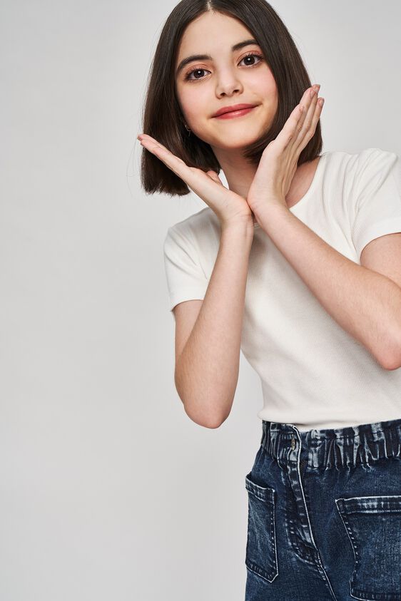 2 - White Solid A-Line Top, image 2
