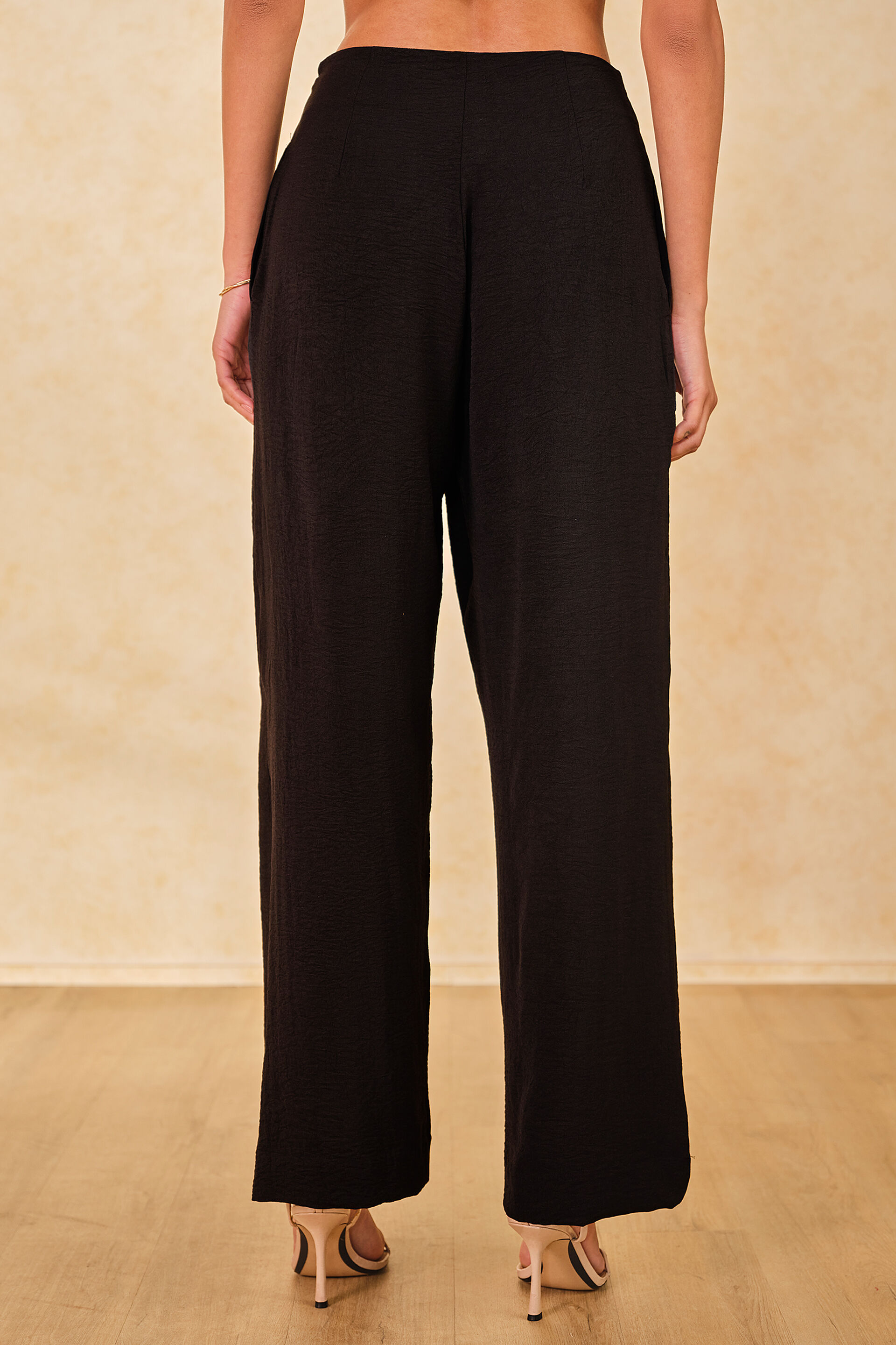 Wrap It Up Flared Pants, Black, image 4