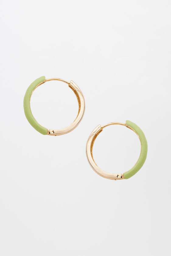 Green Brass Earring, , image 1