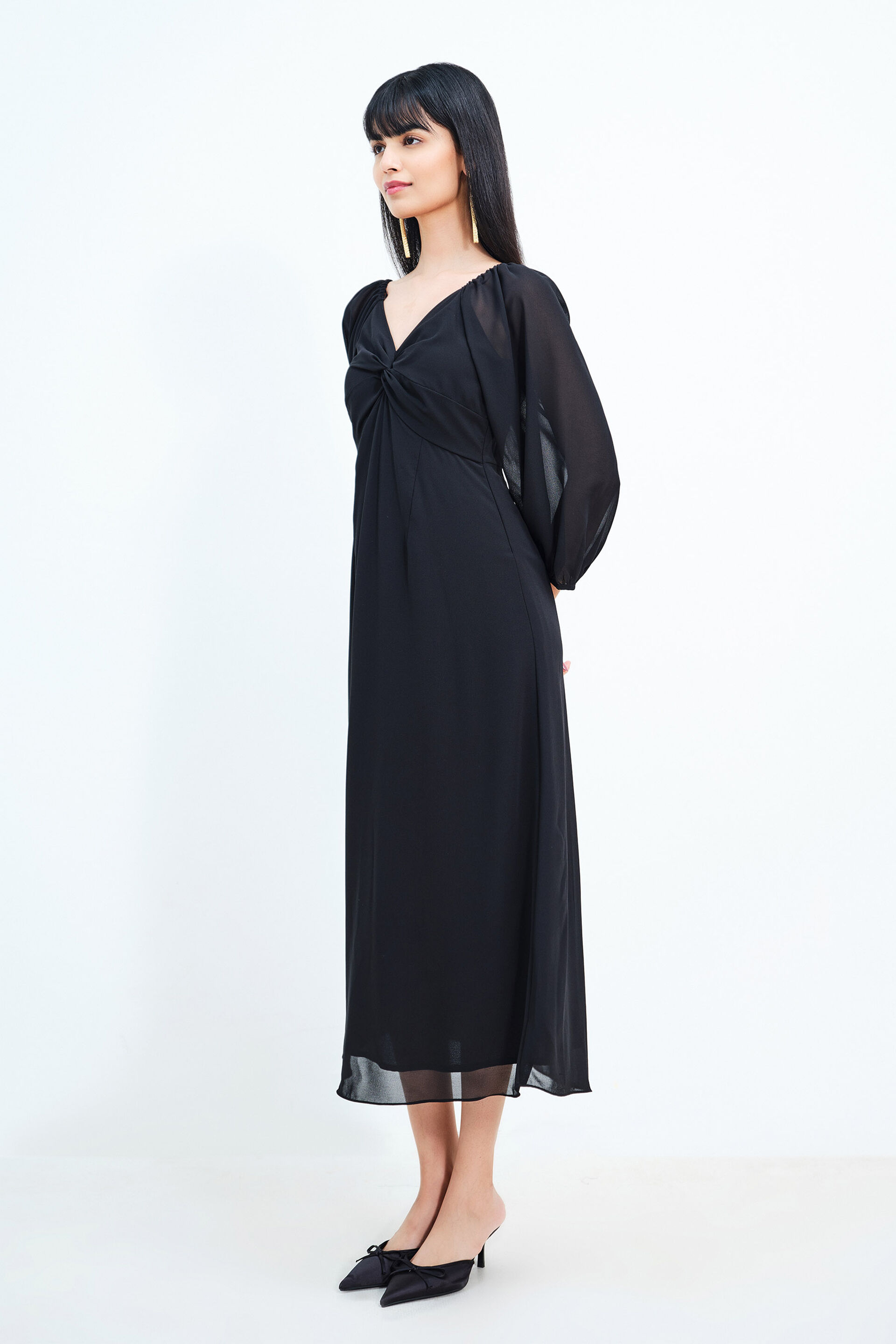 Charm Affair Dress, Black, image 4