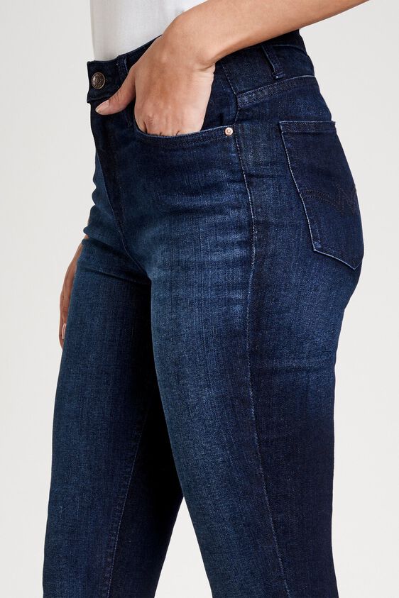 4 - Nora Mid Rise Skinny Blue Jeans, image 4