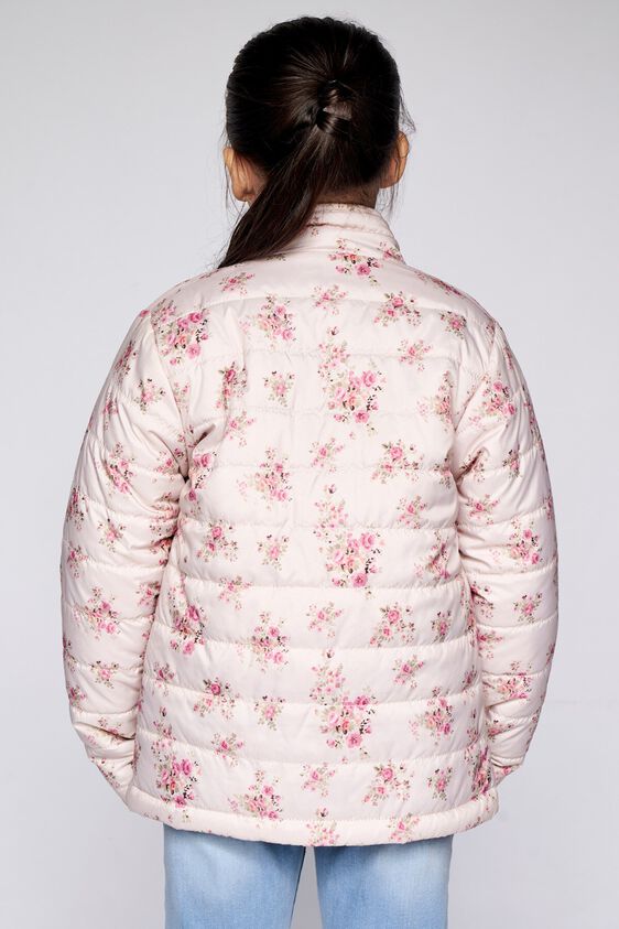 4 - Cream Floral Straight Jacket, image 4