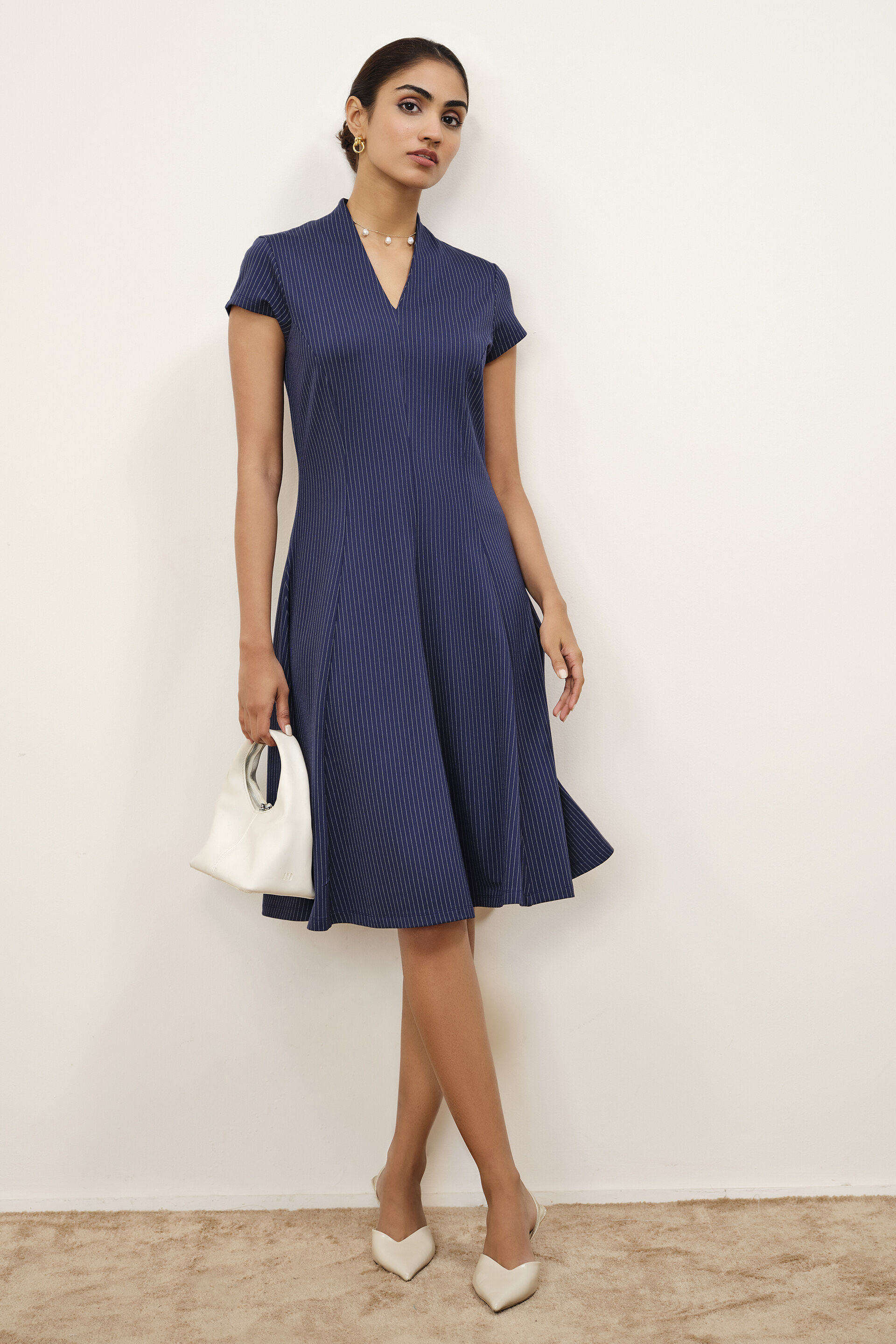 Aveline Pinstripe Dress