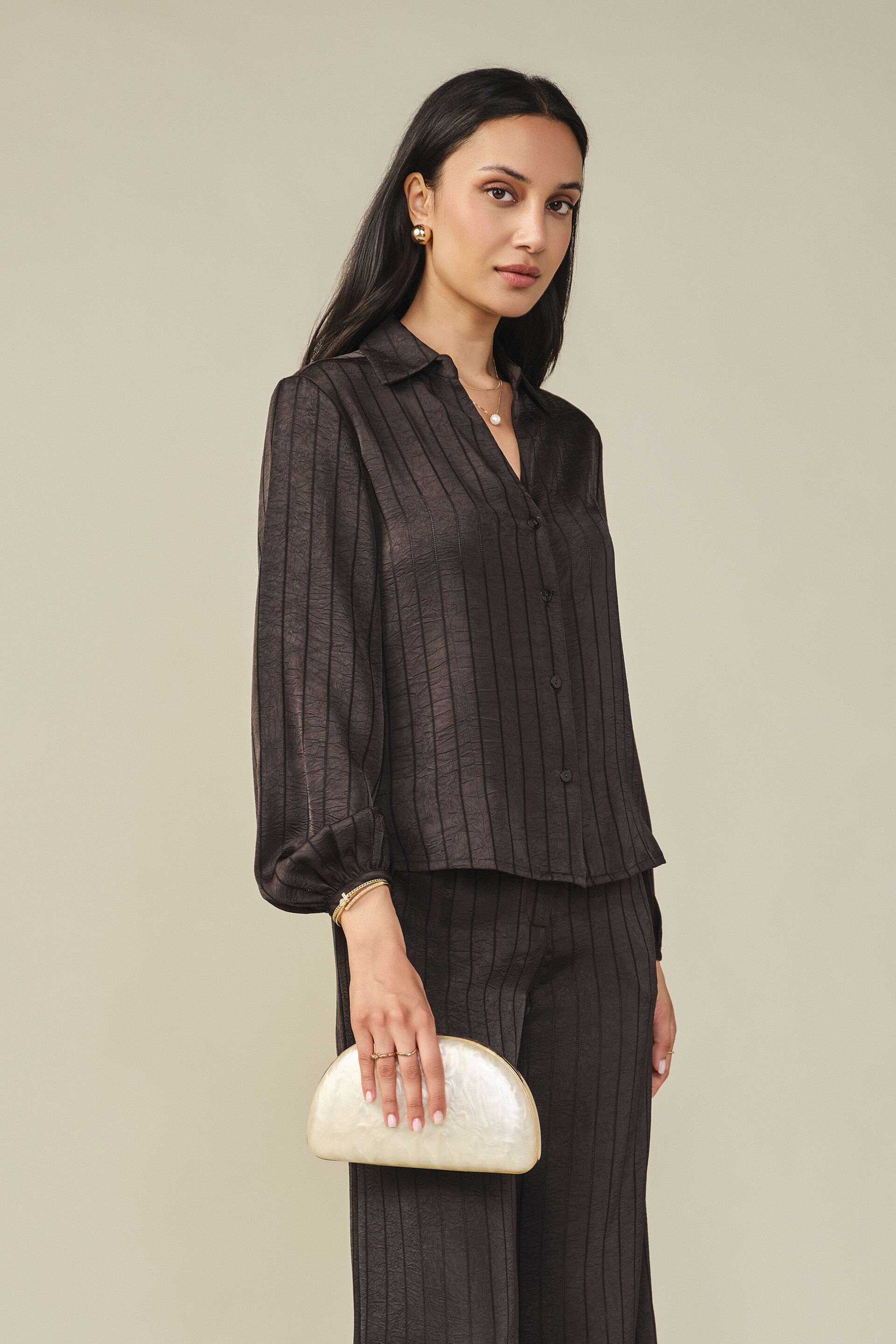 Wrap Tie-up Co-ord in Black, Black, image 4
