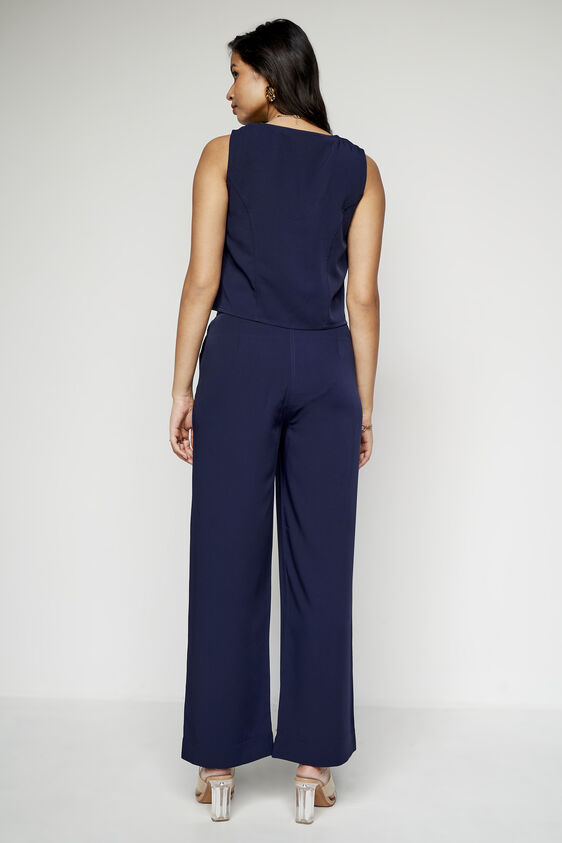 Navy Solid Sleeveless Set, Navy Blue, image 7