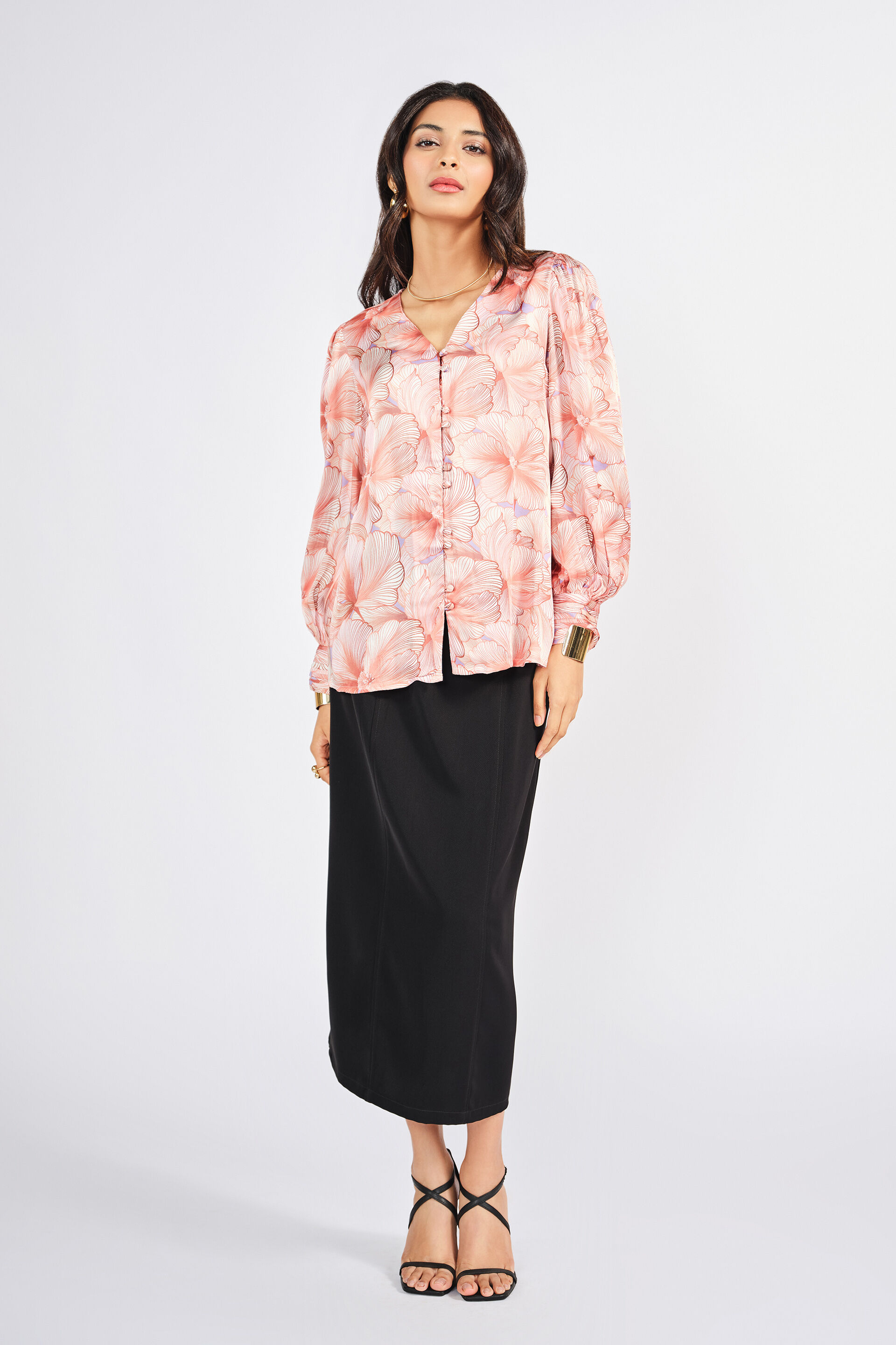 Flower Spritz Top, Pink, image 2
