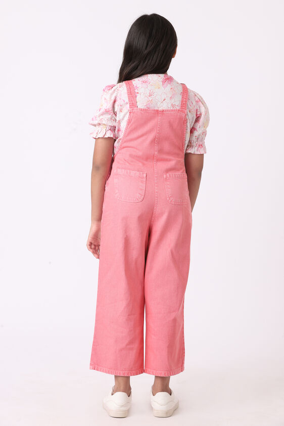 Solid Straight Dungaree, Coral, image 4