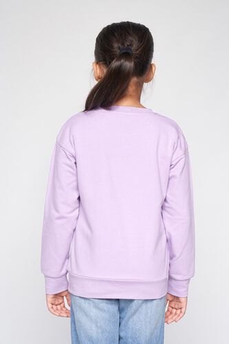 5 - Lilac Graphic Straight Sweatshirt, image 5