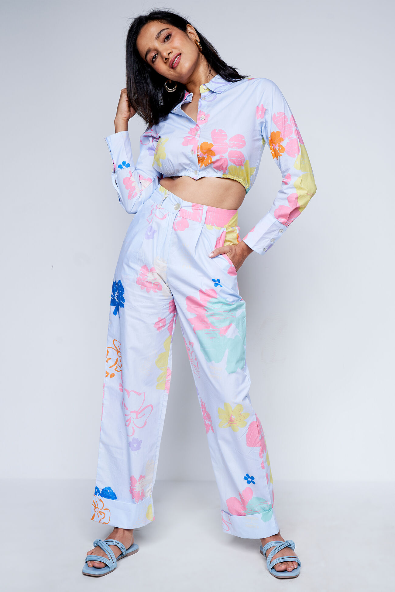 Sky Blue Candy Shop Coord Set, Sky Blue, image 3