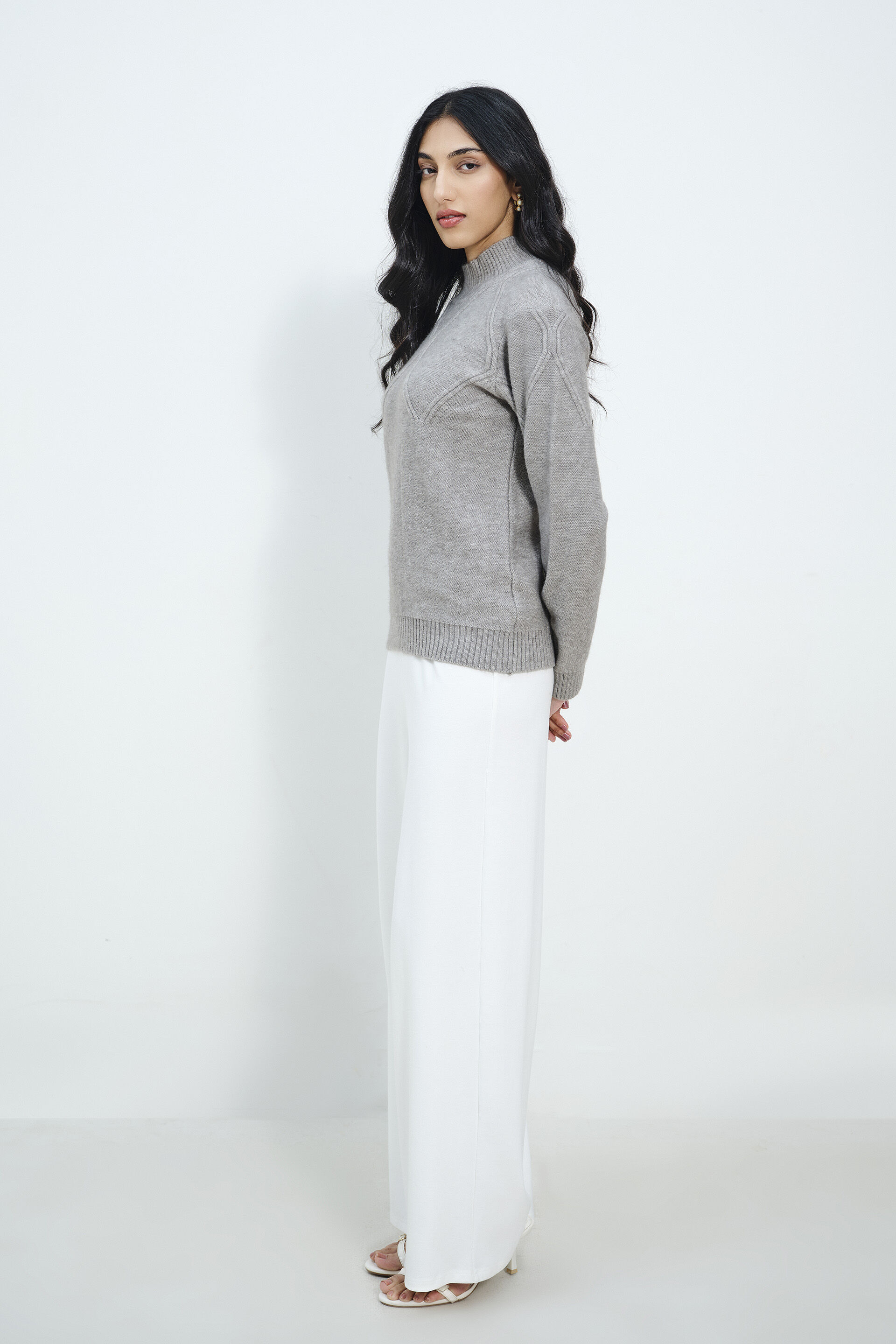 Serene Grey Sweater, Grey, image 2