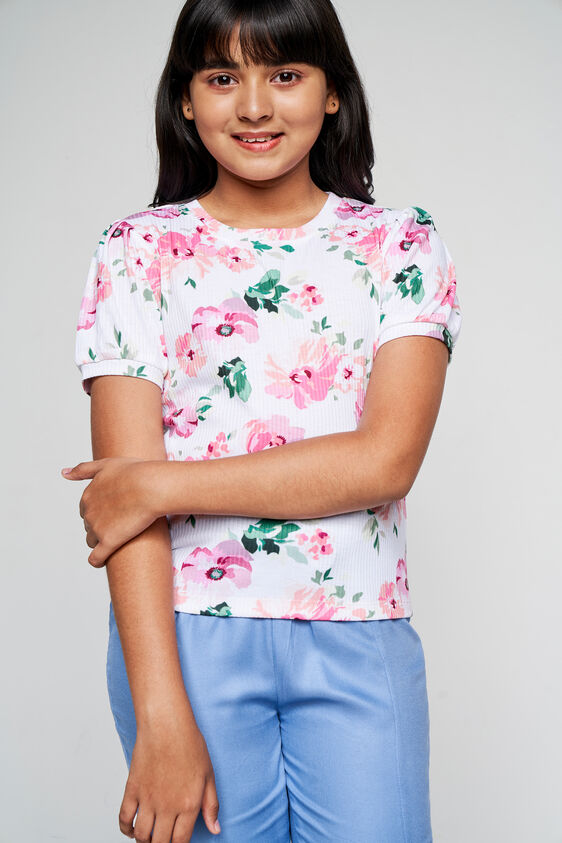 Rosebud t-shirt, White, image 1