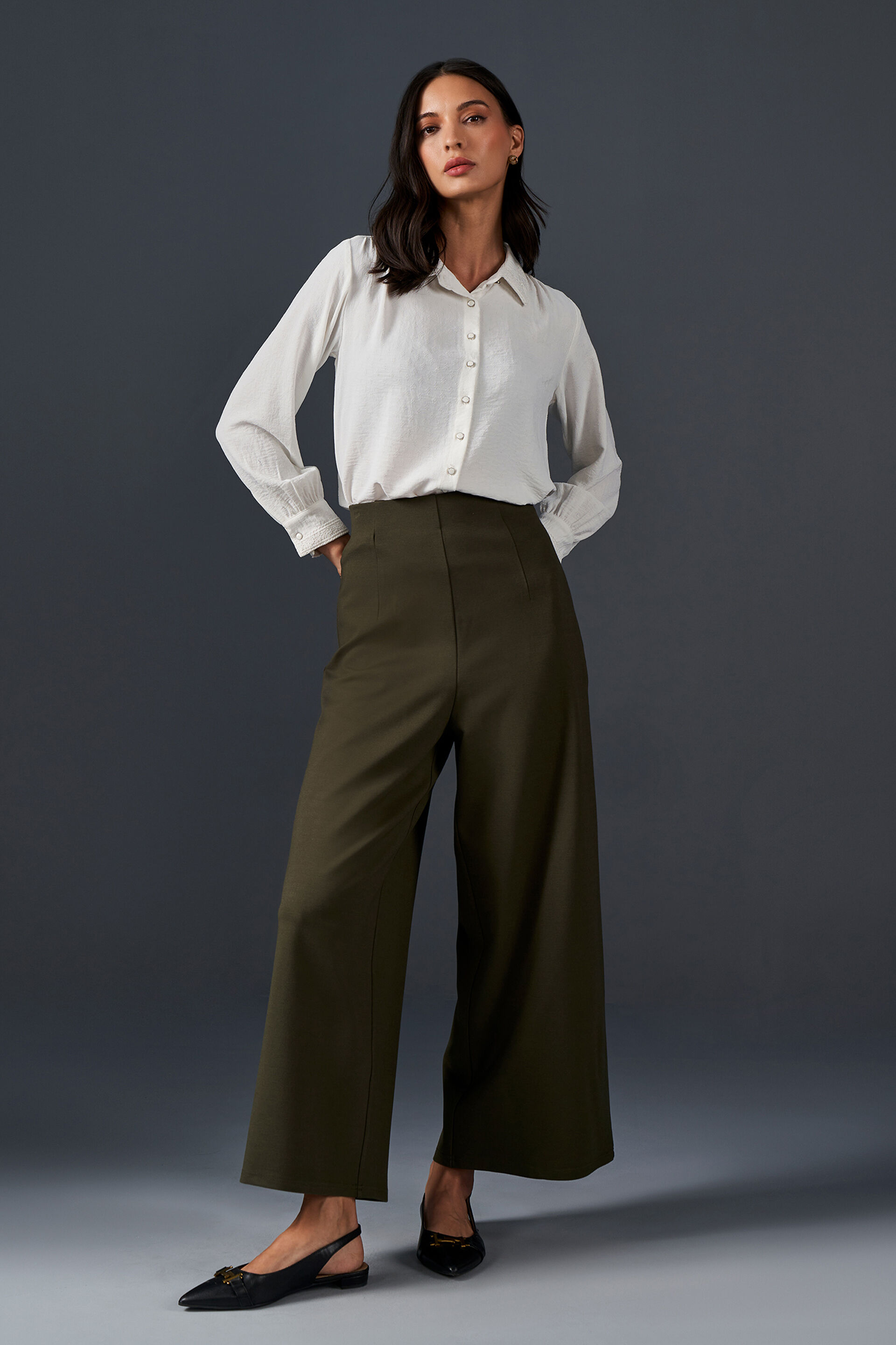 Classic Ivory Shirt, White, image 2