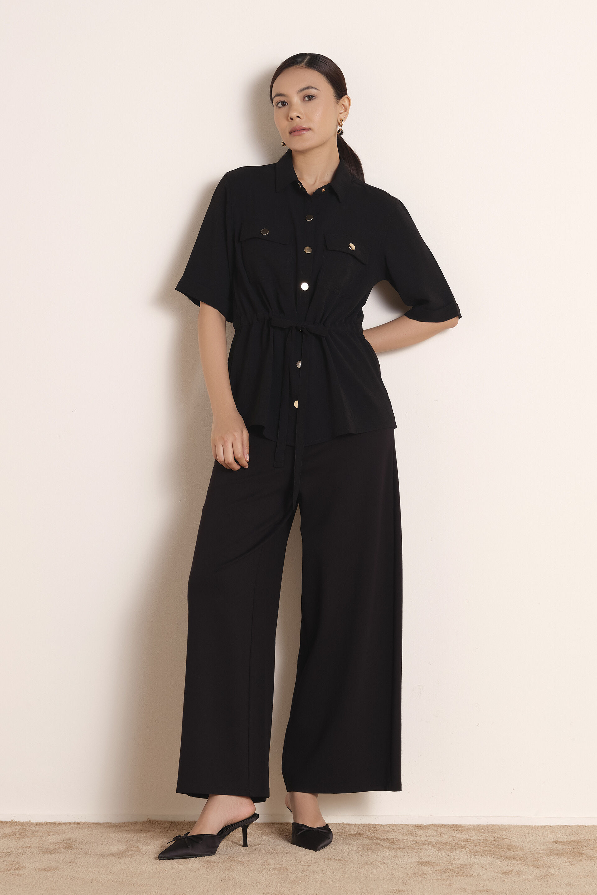 Elin Black Shirt, Black, image 4