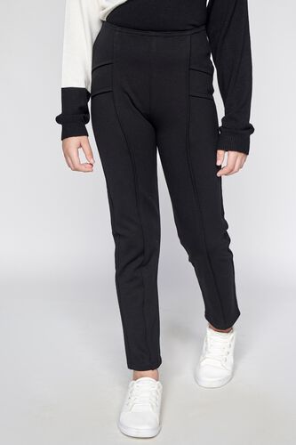 2 - Black Solid Tapered Bottom, image 2