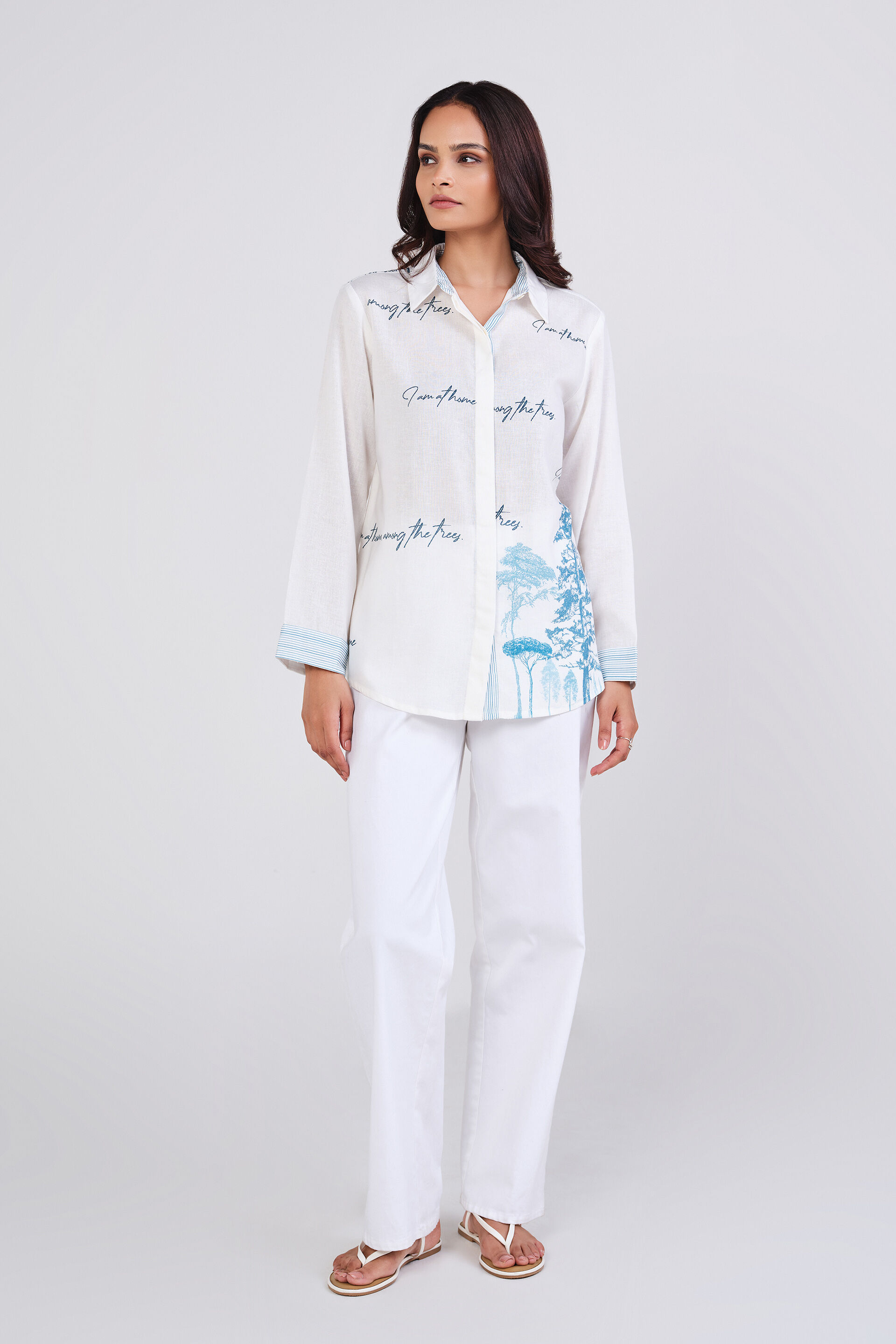 Fleur Shirt, Off White, image 4