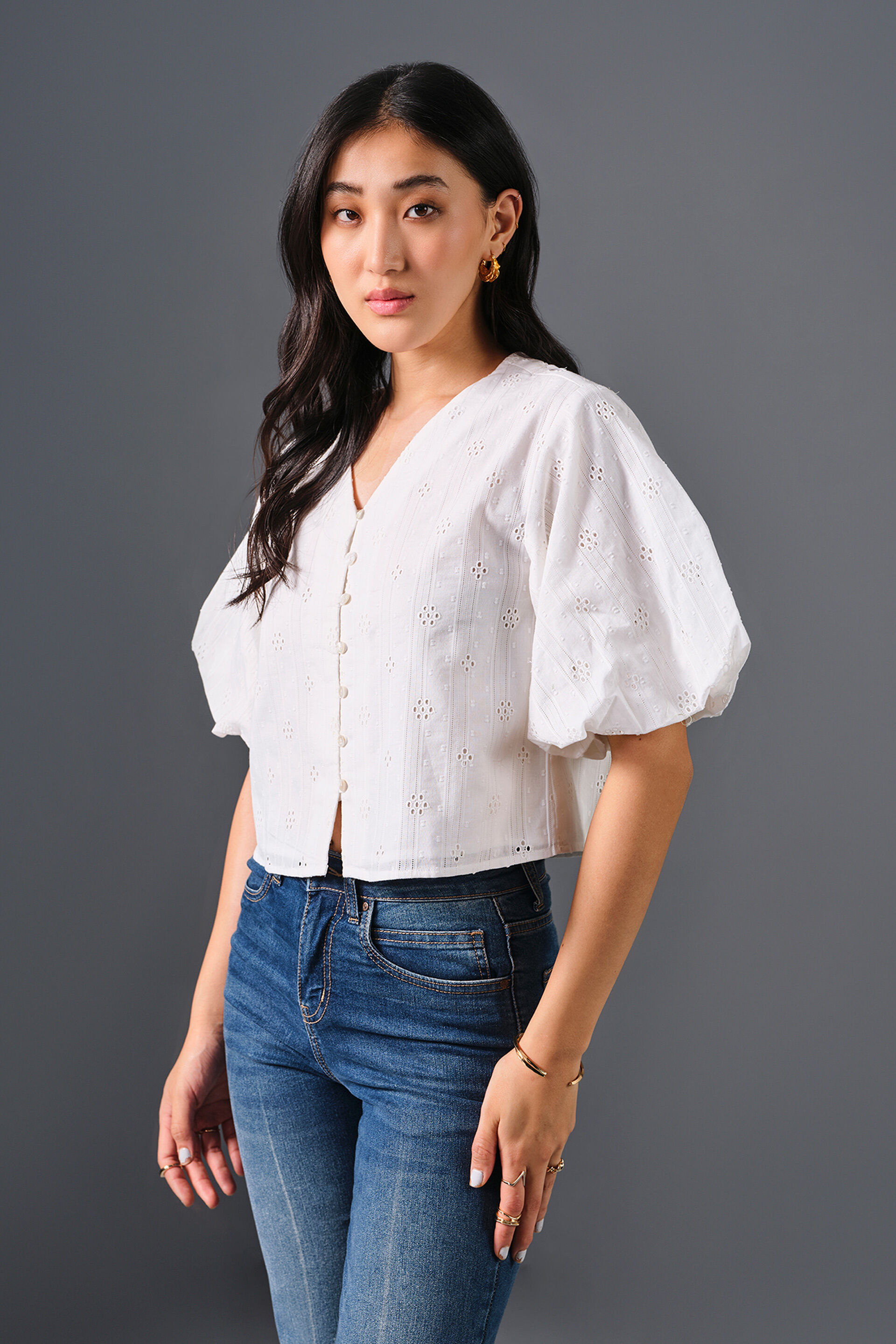 Ivory Cloud Top, White, image 3